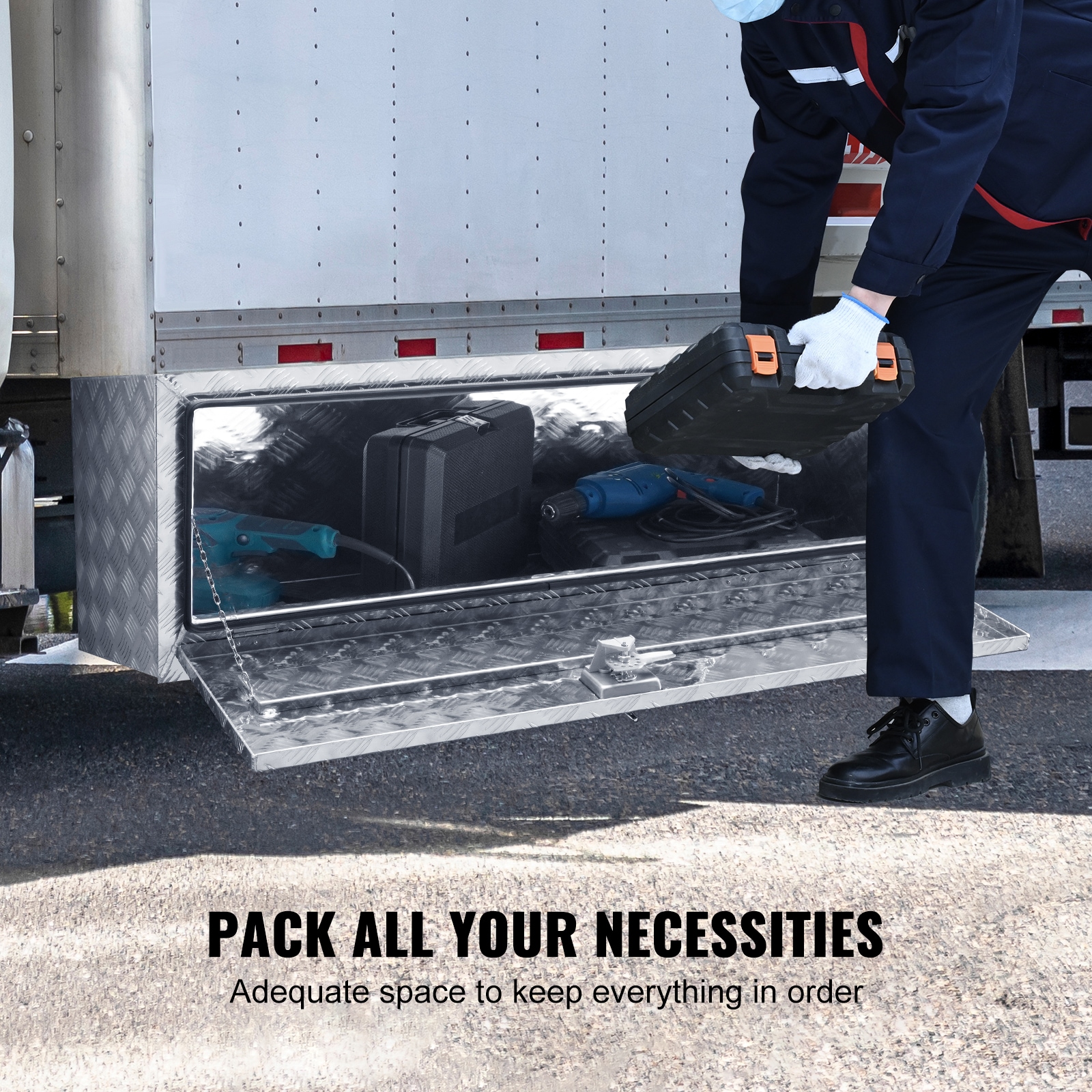 Heavy Duty Aluminium Underbody Tool Box For Pickup Van And Trailer_voghion.com